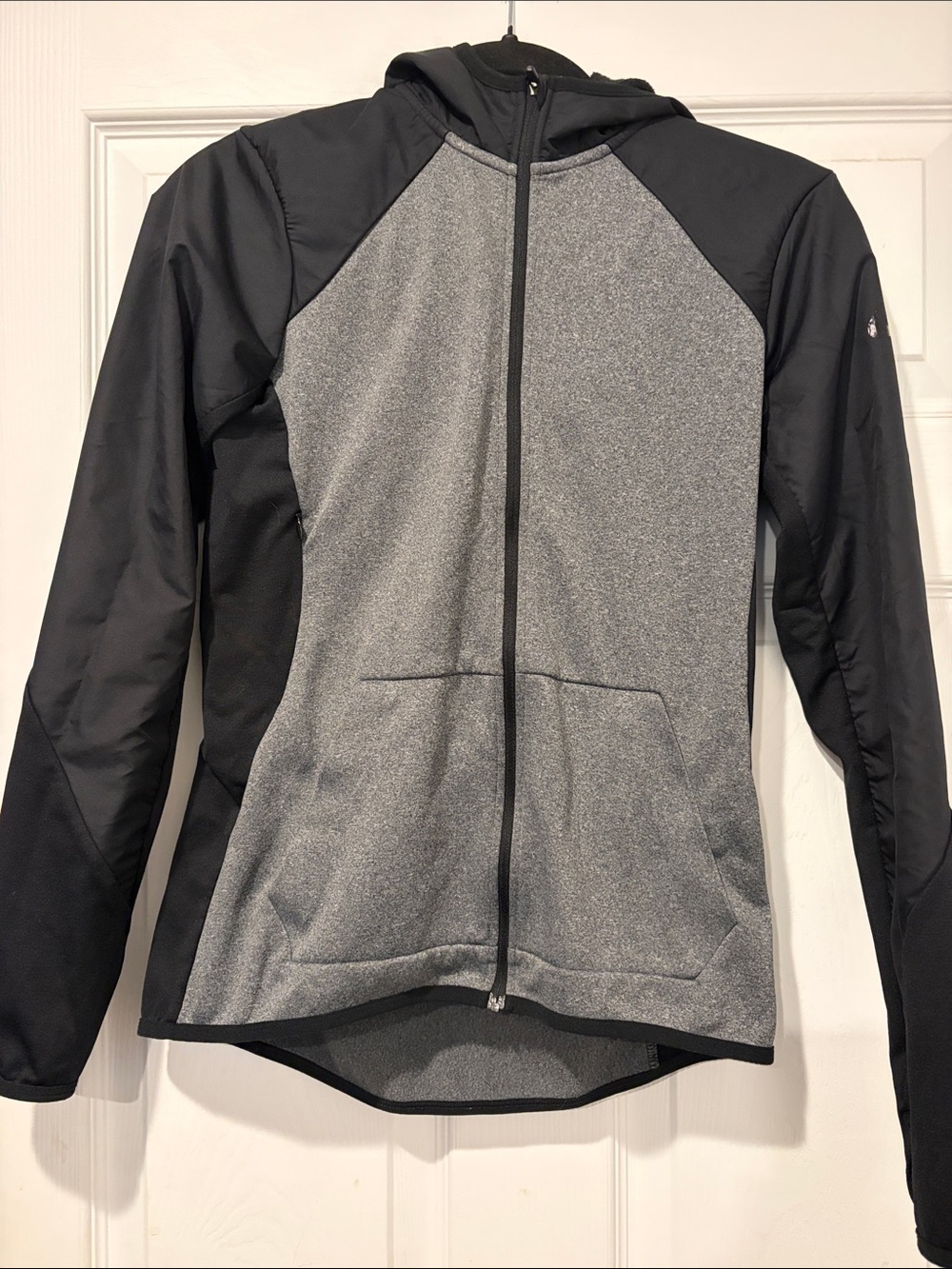 Nike Hooded Zip Utility Jacket in Gray and Black